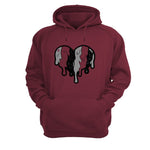 Air Jordan 5 Burgundy - Burgundy T-Shirt (Heart)