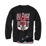 Air Jordan 4 Bred Matching T-Shirt RETRO KING