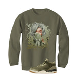 Air Jordan 3 Family Affair Matching T-Shirt, Sweatshirts & Hoodies Military Green T-Shirt (Bubble Gum)| illcurrency