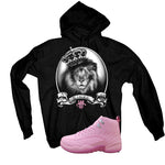 Air Jordan 12 GS Pearl Pink Matching T-Shirt, Sweatshirts & Hoodies Black T-Shirt (A Kings Life)| illcurrency
