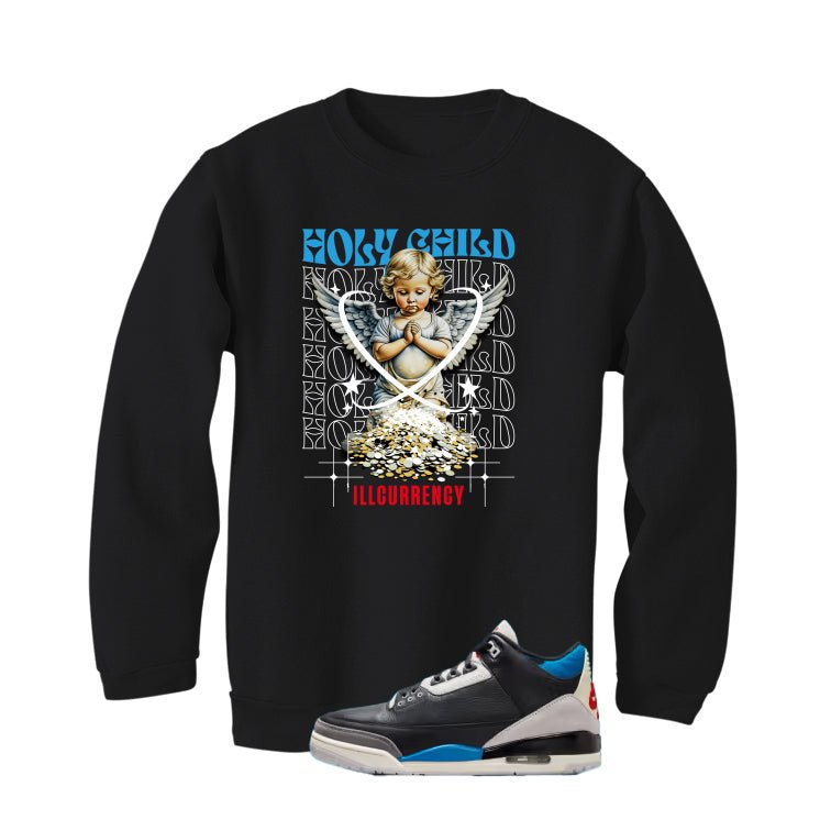 Air Jordan 3 OG Rare Air Black T-Shirt (Holy Child)| illcurrency
