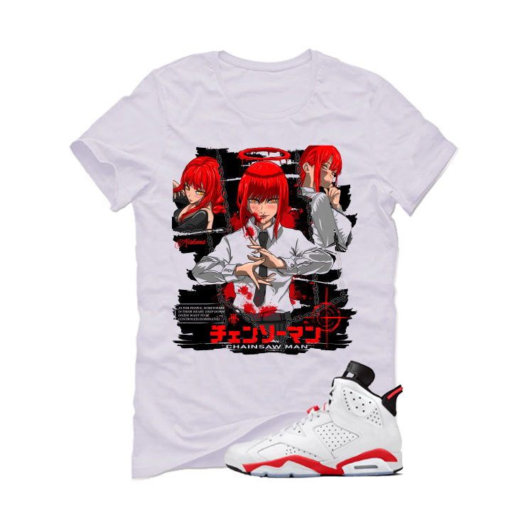 Air Jordan 6 White Infrared Matching T-Shirt Makima