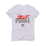 Air Jordan 13 Wolf Grey - White T-Shirt (Self Made)