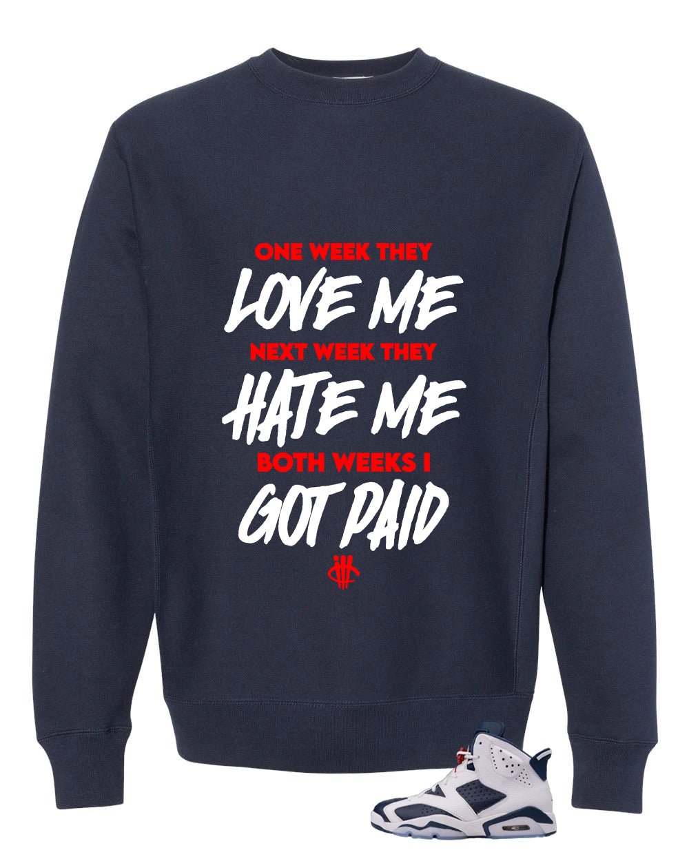 Air Jordan 6 Olympic | illcrrency Navy Blue T-Shirt (Paid)| illcurrency