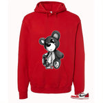 Air Jordan 1 Low OG Chicago Matching T-Shirt, Sweatshirts & Hoodies Red T-Shirt (Big Teddy)| illcurrency