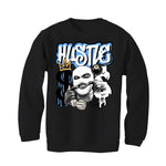 Air Jordan 1 "UNC Toe" - Black T-Shirt (GRIND HUSTLE)