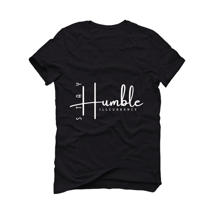 Air Jordan 4 Black Cat Matching T-Shirt, Sweatshirts & Hoodies Black T-Shirt (Stay Humble)| illcurrency