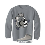 Air Jordan 9 Cool Grey Grey T-Shirt (HALF KING BEAR)| illcurrency