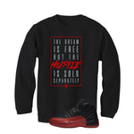 Air Jordan 12 Flu Game 2025 Black T-Shirt (DREAM IS FREE)| illcurrency