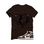 Air Jordan 1 High OG Baroque Brown Brown T-Shirt (Heart)| illcurrency