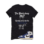 Air Jordan 1 Rare Air Deep Royal Blue Black T-Shirt (the black sheep usually turns into the GOAT!)| illcurrency