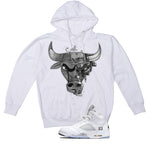Air Jordan 5 OG White Metallic Matching T-Shirt, Sweatshirts & Hoodies White T-Shirt (Bully)| illcurrency