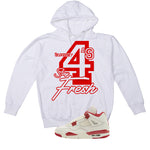 Air Jordan 4 Valentine’s Day (Sierra Red) Matching T-Shirt, Sweatshirts & Hoodies White T-Shirt (4s Stay Fresh)| illcurrency