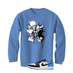 Nike Air Jordan 1 Low OG Obsidian Carolina Blue T-Shirt (Iron Bull)| illcurrency