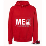 Air Jordan 4 Toro Bravo Matching T-Shirt, Sweatshirts, & Hoodies Red T-Shirt (Me Vs Me)| illcurrency