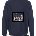 Levi’s x Air Jordan 3 Rigid Matching T-Shirt, Sweatshirts & Hoodies Navy Blue T-Shirt (All My Friends Are Dead)| illcurrency