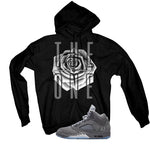 Air Jordan 5 Wolf Grey Matching T-Shirt, Sweatshirts & Hoodies Black T-Shirt (The One)| illcurrency