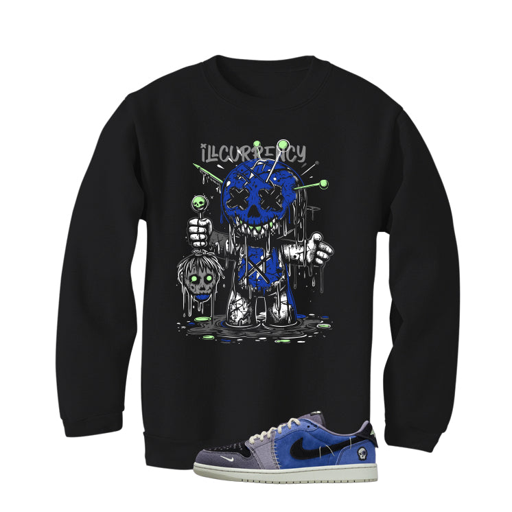 Air Jordan 1 Low OG Voodoo Alternate Matching T-Shirt, Sweatshirts & Hoodies Black T-Shirt (Voodoo Doll)| illcurrency