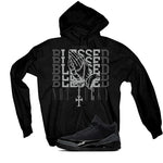 Air Jordan 3 Black Cat Black T-Shirt (Blessed not lucky)| illcurrency