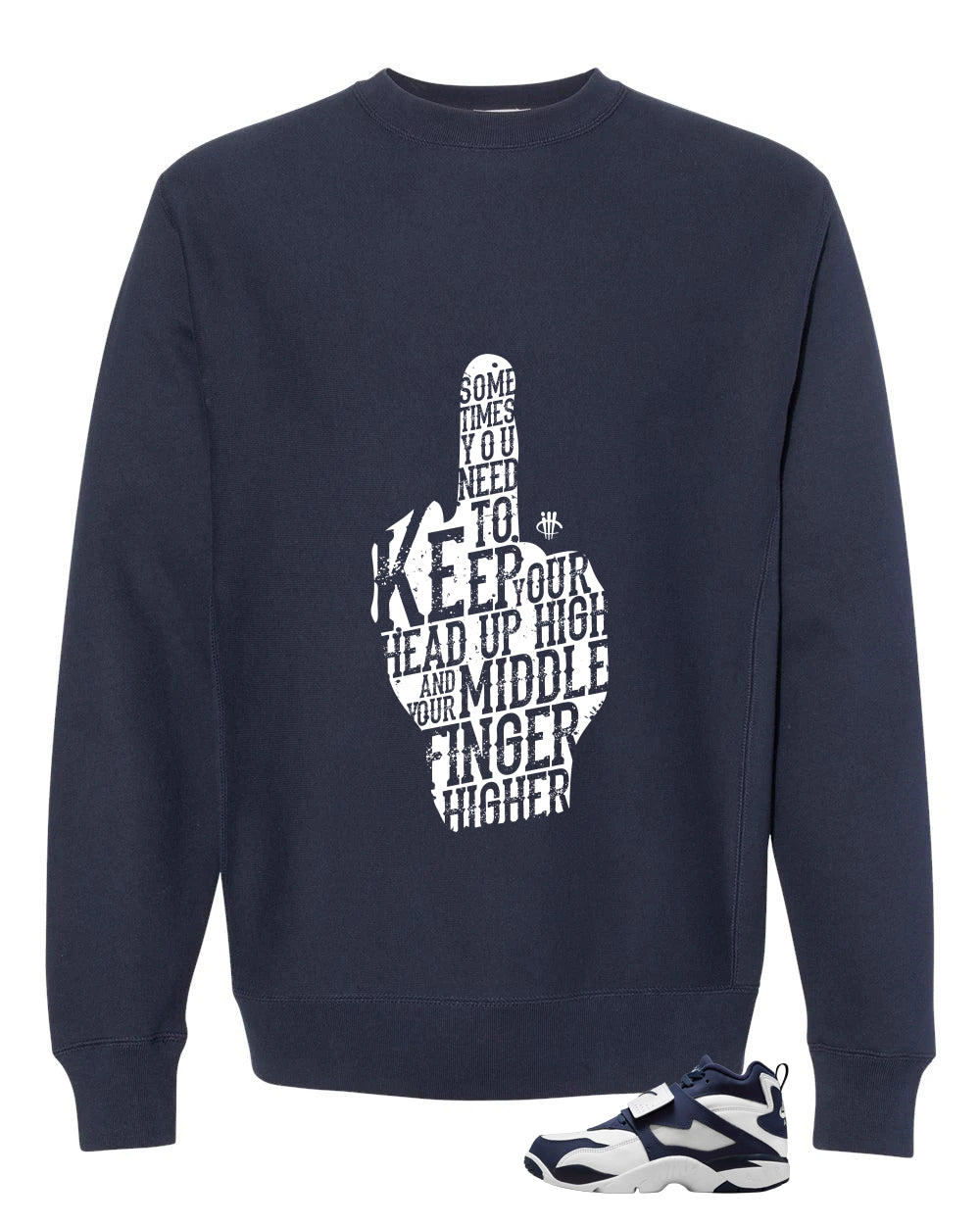 Nike Air Diamond Turf Cowboys Matching T-Shirt, Sweatshirts & Hoodies Navy Blue T-Shirt (Middle Finger)| illcurrency