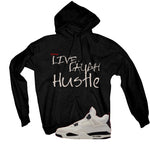 Air Jordan 4 Flight Club Matching T-Shirt, Sweatshirts & Hoodies Black T-Shirt (Live Laugh Hustle)| illcurrency