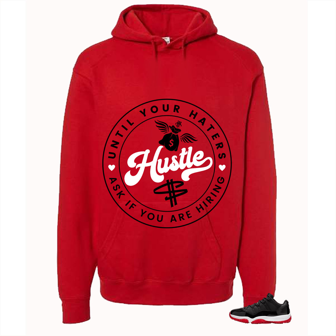 Air Jordan 11 Low Bred Red T-Shirt (Haters Catch Up)| illcurrency
