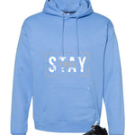Air Jordan 5 Black/University Blue Matching T-Shirt Carolina Blue T-Shirt (Stay True)| illcurrency