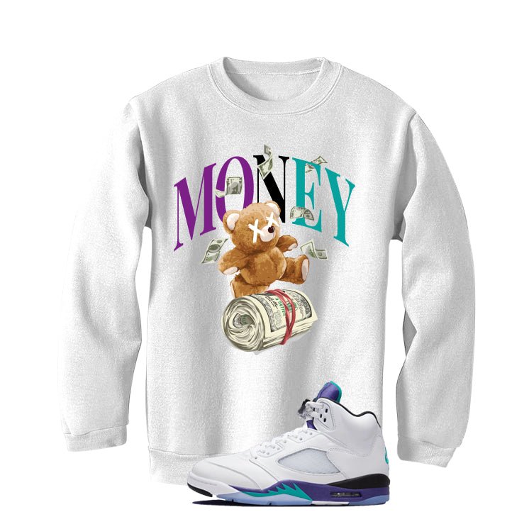 Air Jordan 5 OG Grape White T-Shirt (Money Bear Team)| illcurrency