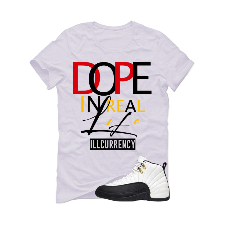 Air Jordan 12 Taxi Matching T-Shirt, Sweatshirts & Hoodies White T-Shirt (DOPE)| illcurrency