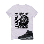 Air Jordan 8 Chrome Matching T-Shirt White T-Shirt (Lion of Judah)| illcurrency