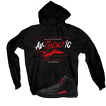 Air Jordan 12 Bloodline Matching T-Shirt, Sweatshirts, & Hoodies Black T-Shirt (Authentic)| illcurrency