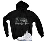 Air Jordan 5 OG White Metallic Matching T-Shirt, Sweatshirts & Hoodies Black T-Shirt (We See You Snakes)| illcurrency