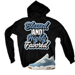 Air Jordan 4 Denim Worn Blue Black T-Shirt (Blessed)| illcurrency