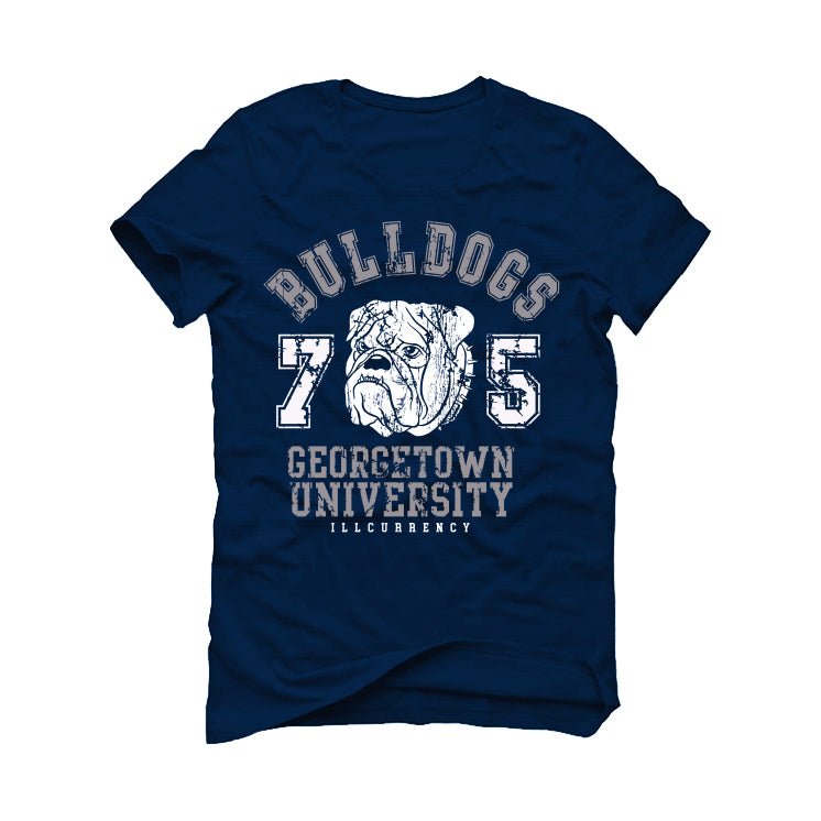 Air Jordan 5 “Georgetown” | illcurrency Navy Blue T-Shirt (Georgetown)