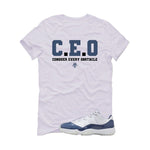 Air Jordan 11 Low Diffused Blue White T-Shirt (CEO)| illcurrency