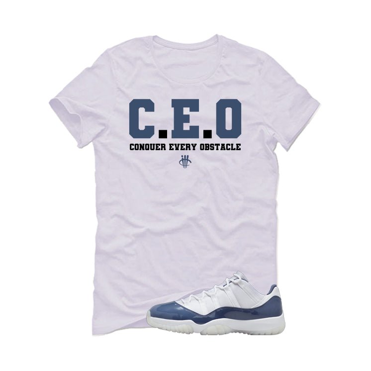 Air Jordan 11 Low Diffused Blue White T-Shirt (CEO)| illcurrency