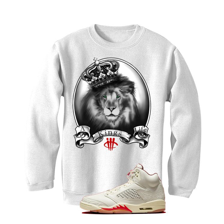 Air Jordan 5 El Grito White T-Shirt (A Kings Life)| illcurrency