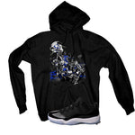 Air Jordan 11 Low “Space Jam” | illcurrency Black T-Shirt (Alien Attack)