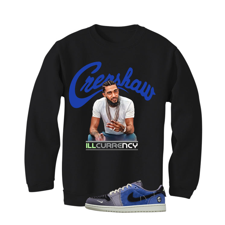 Air Jordan 1 Low OG Voodoo Alternate Matching T-Shirt, Sweatshirts & Hoodies Black T-Shirt (Crenshaw)| illcurrency