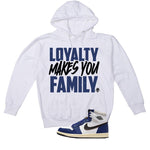 Air Jordan 1 Rare Air Deep Royal Blue White T-Shirt (Loyalty)| illcurrency