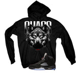 Air Jordan 5 Black Metallic Reimagined Black T-Shirt (Chaos)| illcurrency
