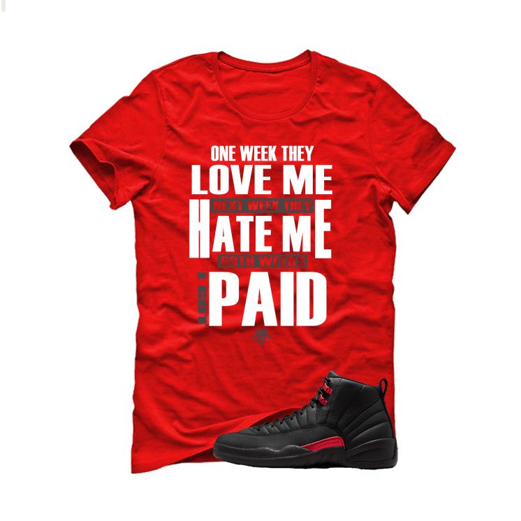Air Jordan 12 Bloodline Matching T-Shirt, Sweatshirts, & Hoodies Red T-Shirt (Paid)| illcurrency