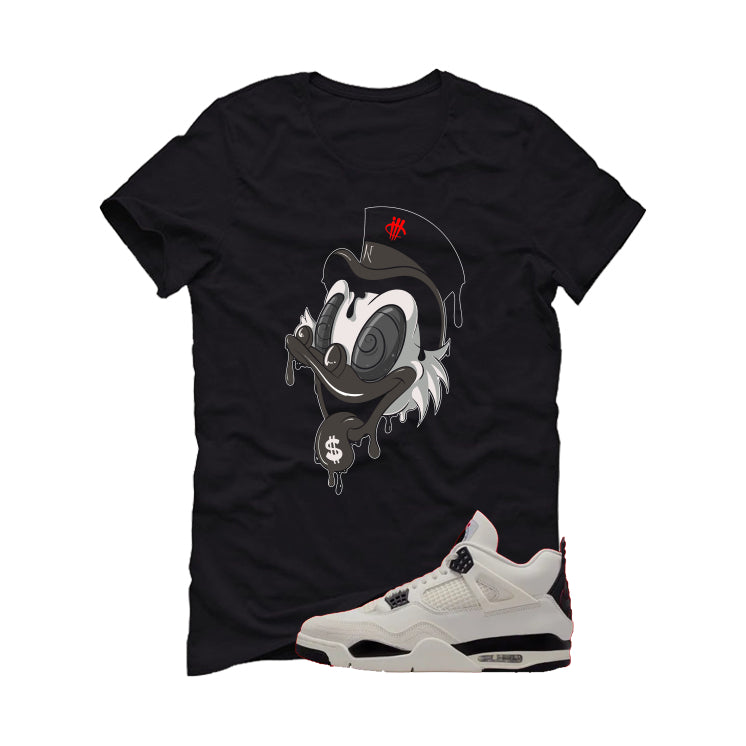 Air Jordan 4 Flight Club Matching T-Shirt, Sweatshirts & Hoodies Black T-Shirt (Money Duck)| illcurrency
