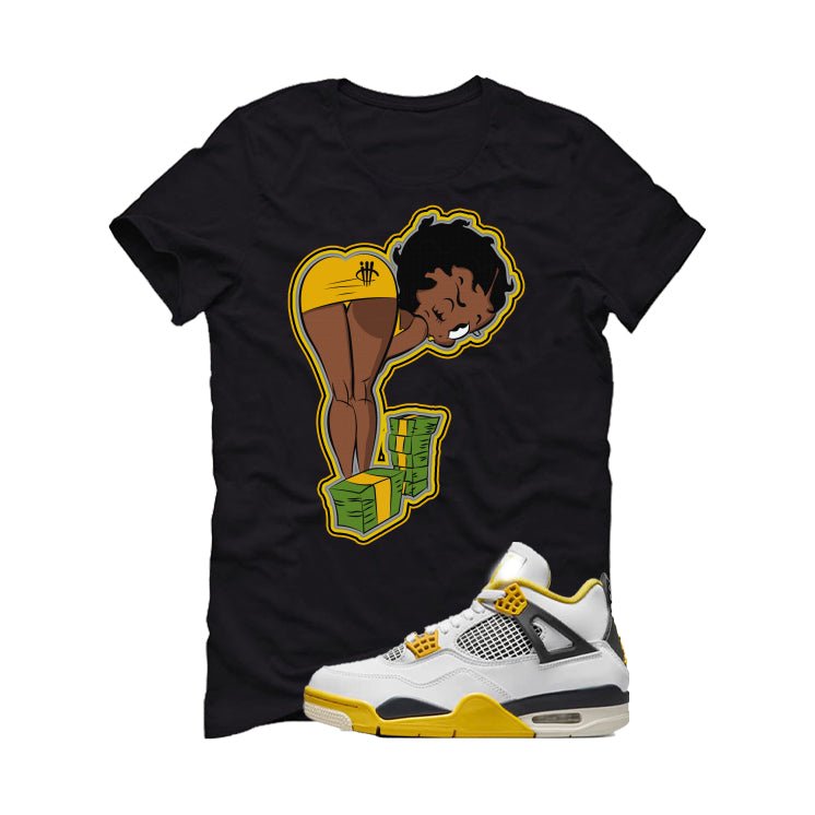 Air Jordan 4 WNNS “Vivid Sulfur” | illcurrency Black T-Shirt (BOO)