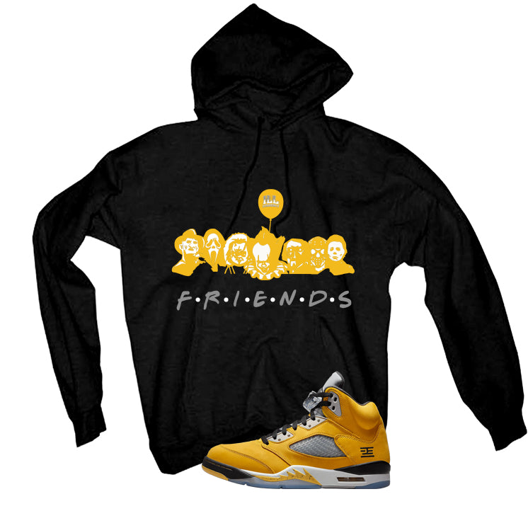 Air Jordan 5 Tokyo Matching T-Shirt, Sweatshirts & Hoodies Black T-Shirt (Friends)| illcurrency