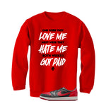 Air Jordan 1 Low OG Banned Matching T-Shirt, Sweatshirts & Hoodies Red T-Shirt (Paid)| illcurrency