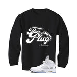 Air Jordan 5 OG White Metallic Matching T-Shirt, Sweatshirts & Hoodies Black T-Shirt (The Plug)| illcurrency