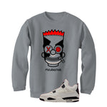 Air Jordan 4 Flight Club Matching T-Shirt, Sweatshirts & Hoodies Grey T-Shirt (Misunderstood)| illcurrency
