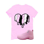 Air Jordan 12 GS Pearl Pink Matching T-Shirt, Sweatshirts & Hoodies Pink T-Shirt (Heart)| illcurrency