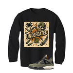 Undefeated x Air Jordan 4 Black T-Shirt (Militia)| illcurrency